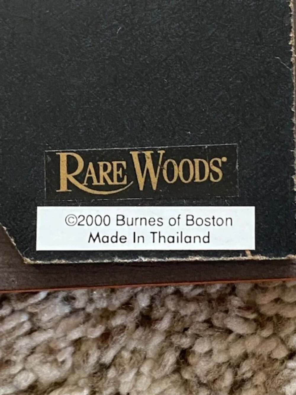 Vintage 2000 BURNES OF BOSTON Rare Woods Photo Frame 4x6 (Frame 6.5x8.5)